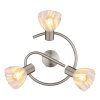 Zachery Plafonnier Luminaires Globo Lighting Nickel mat, 3 lumières