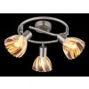 Zachery Plafonnier Luminaires Globo Lighting Nickel mat, 3 lumières