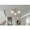 Zachery Plafonnier Luminaires Globo Lighting Nickel mat, 3 lumières