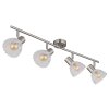 Zachery Plafonnier Luminaires Globo Lighting Nickel mat, 4 lumières