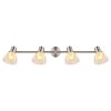 Zachery Plafonnier Luminaires Globo Lighting Nickel mat, 4 lumières