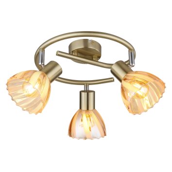 Zachery Plafonnier Luminaires Globo Lighting Laiton, 3 lumières
