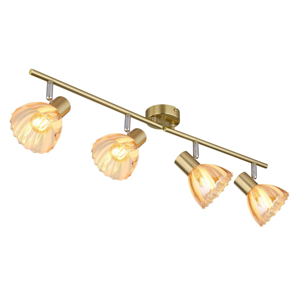 Zachery Plafonnier Luminaires Globo Lighting Laiton, 4 lumières main product photo