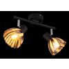 Zachery Plafonnier Luminaires Globo Lighting Noir, 2 lumières