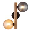 Riha Applique murale Luminaires Globo Lighting Brun foncé, Noir, 2 lumières
