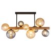 Riha Plafonnier Luminaires Globo Lighting Brun foncé, Noir, 9 lumières