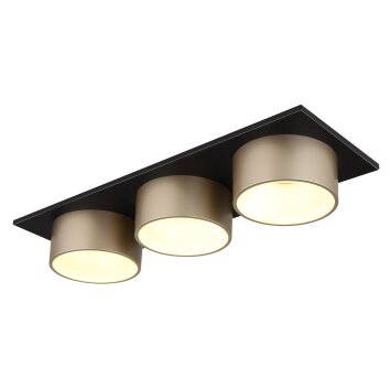 Raymond Plafonnier Luminaires Globo Lighting LED Anthracite, Noir, 1 lumière
