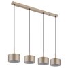 Raymond Suspension Luminaires Globo Lighting LED Anthracite, Noir, 1 lumière
