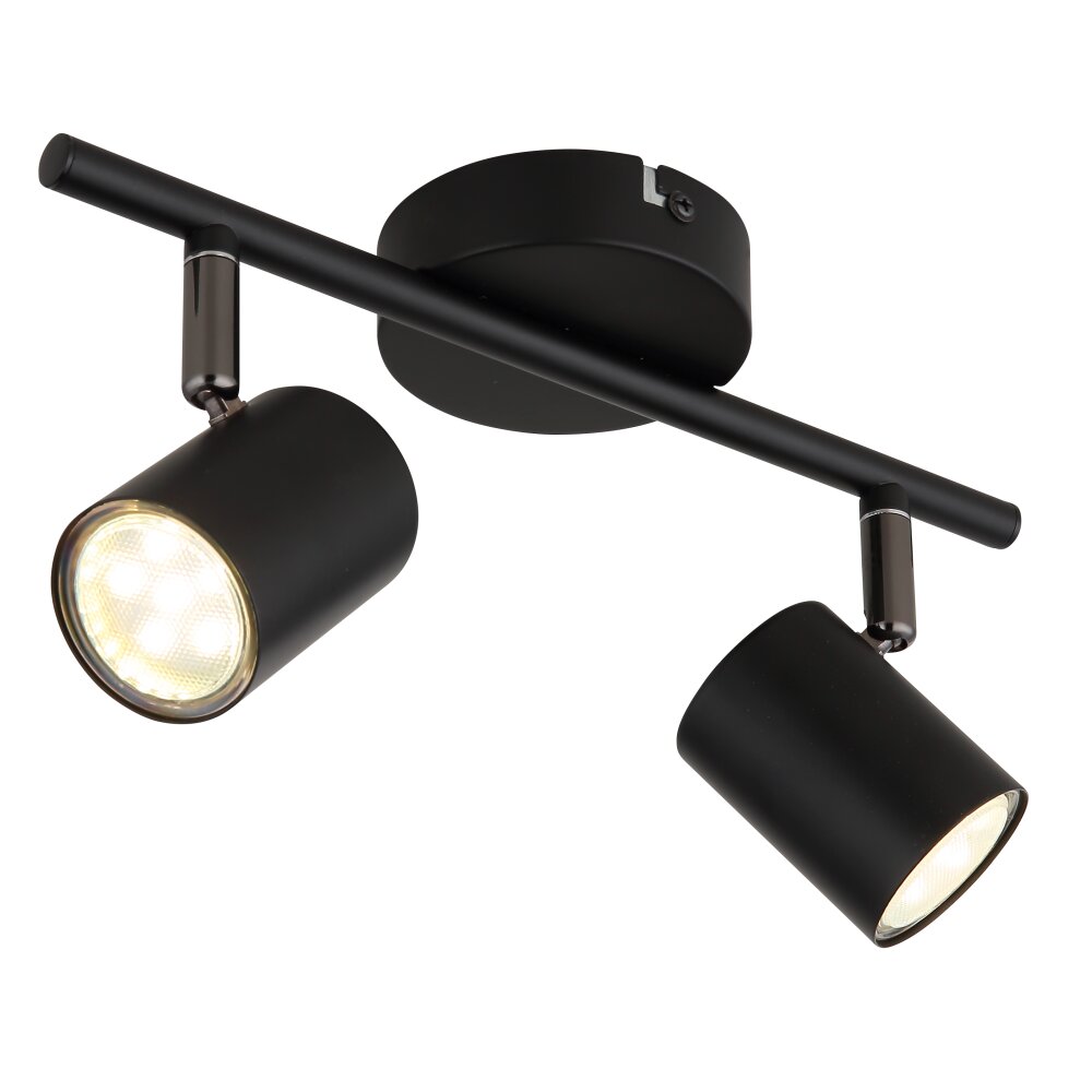 Walters Plafonnier Luminaires Globo Lighting Noir, 2 lumières main product photo