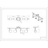 Walters Plafonnier Luminaires Globo Lighting Noir, 4 lumières