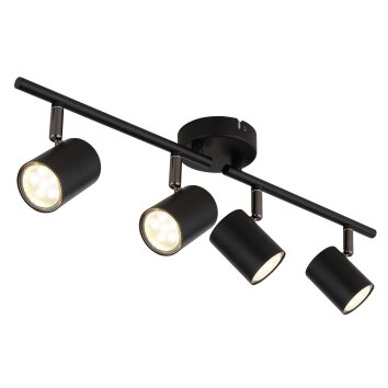 Walters Plafonnier Luminaires Globo Lighting Noir, 4 lumières