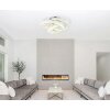 Mucky Plafonnier Luminaires Globo Lighting LED Chrome, 1 lumière, Télécommandes