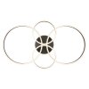 Grouni Plafonnier Luminaires Globo Lighting LED Titane, 1 lumière