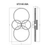 Grouni Plafonnier Luminaires Globo Lighting LED Titane, 1 lumière