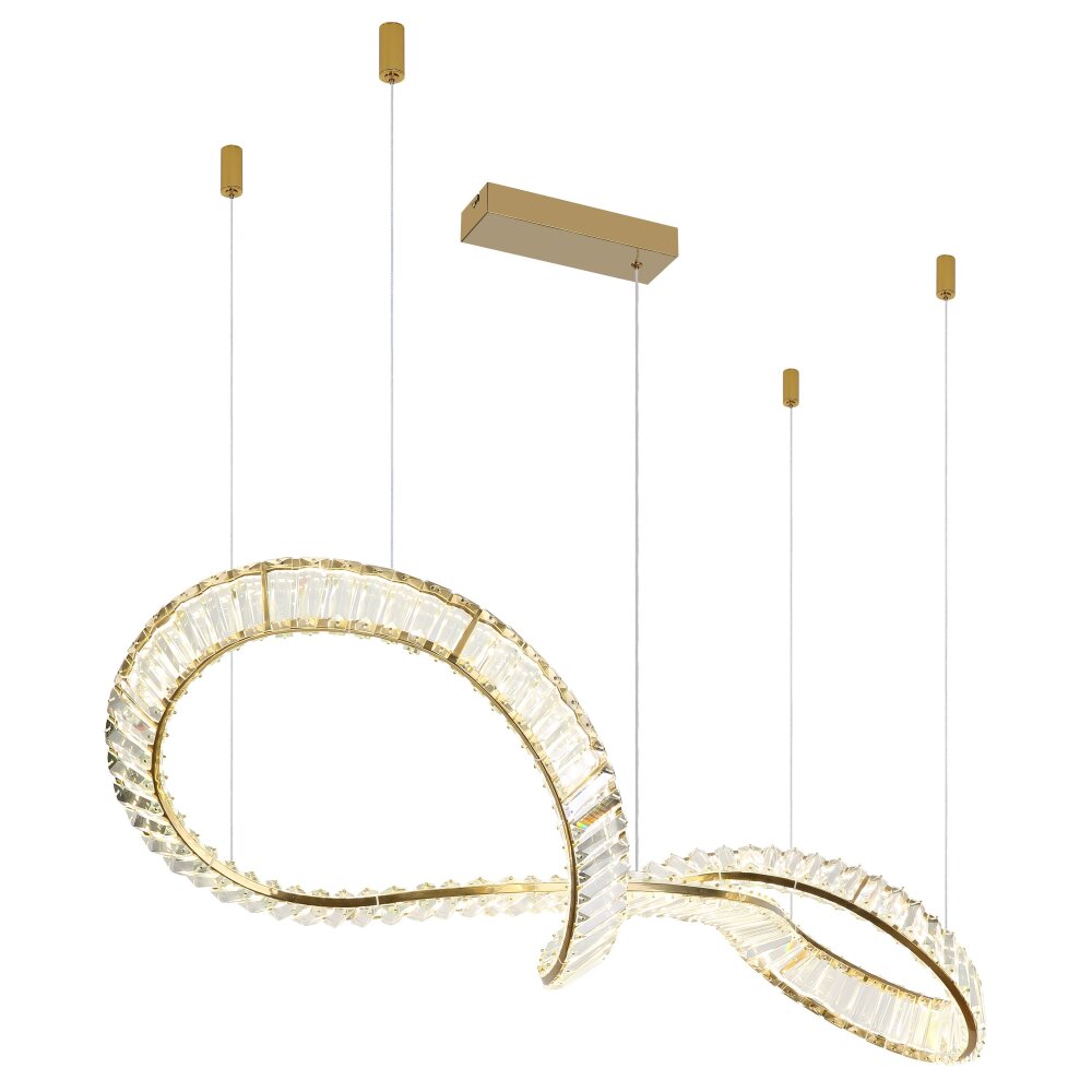 Neil Suspension Luminaires Globo Lighting LED Or, 1 lumière, Télécommandes main product photo