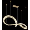 Neil Suspension Luminaires Globo Lighting LED Or, 1 lumière, Télécommandes