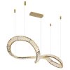 Neil Suspension Luminaires Globo Lighting LED Or, 1 lumière, Télécommandes