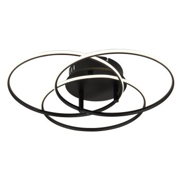 Kombos Plafonnier Luminaires Globo Lighting LED Noir, 1 lumière