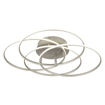 Kombos Plafonnier Luminaires Globo Lighting LED Nickel mat, 1 lumière