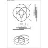 Kombos Plafonnier Luminaires Globo Lighting LED Noir, 1 lumière