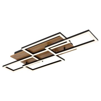 Jeffry Plafonnier Luminaires Globo Lighting LED Écru, Noir, 1 lumière, Télécommandes