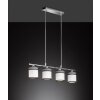 Suspension Wofi-Leuchten DAVIE Chrome, 4 lumières