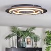 Lidor Plafonnier LED Noir, 1 lumière