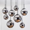 Gastor Suspension, Boule lumineuse, Suspension Chrome, Fumé, 8 lumières
