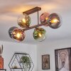 Gastor Plafonnier, Boule lumineuse Bleu, Vert, Clair, Cuivré, 6 lumières