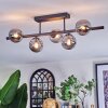 Chehalis Plafonnier, Boule lumineuse Fumé, 5 lumières