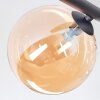 Chehalis Plafonnier, Boule lumineuse Ambre, 5 lumières
