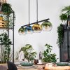 Koyoto Suspension, Boule lumineuse, Suspension Bleu, Or, Vert, Clair, 4 lumières