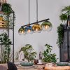 Koyoto Suspension, Boule lumineuse, Suspension Bleu, Or, Vert, Clair, 4 lumières