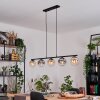 Gastor Suspension, Boule lumineuse, Suspension Ambre, Clair, Fumé, 5 lumières