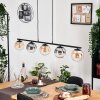 Gastor Suspension, Boule lumineuse, Suspension Ambre, Clair, Fumé, 5 lumières