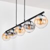 Gastor Suspension, Boule lumineuse, Suspension Ambre, Clair, Fumé, 5 lumières