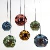Ripoll Suspension, Boule lumineuse, Suspension Bleu, Or, Vert, Cuivré, 6 lumières Ripoll Suspension, Boule lumineuse, Suspension Bleu, Or, Vert, Cuivré, 6 lumières