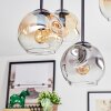 Ripoll Plafonnier, Boule lumineuse Ambre, Clair, Fumé, 5 lumières