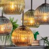 Koyoto Plafonnier, Boule lumineuse Bleu, Or, Vert, 5 lumières