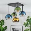 Koyoto Plafonnier, Boule lumineuse Bleu, Or, Vert, Clair, 5 lumières