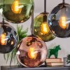 Gastor Plafonnier, Boule lumineuse Bleu, Vert, Cuivré, 5 lumières
