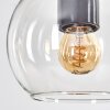 Koyoto Suspension, Boule lumineuse, Suspension Écru, Noir, 5 lumières