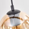 Koyoto Suspension, Boule lumineuse, Suspension Écru, Noir, 5 lumières