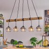 Koyoto Suspension, Boule lumineuse, Suspension Écru, Noir, 5 lumières