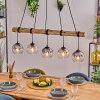 Koyoto Suspension, Boule lumineuse, Suspension Écru, Noir, 5 lumières