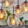 Ripoll Plafonnier, Boule lumineuse Ambre, Clair, Fumé, 5 lumières