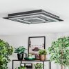 Lidor Plafonnier LED Noir, 1 lumière