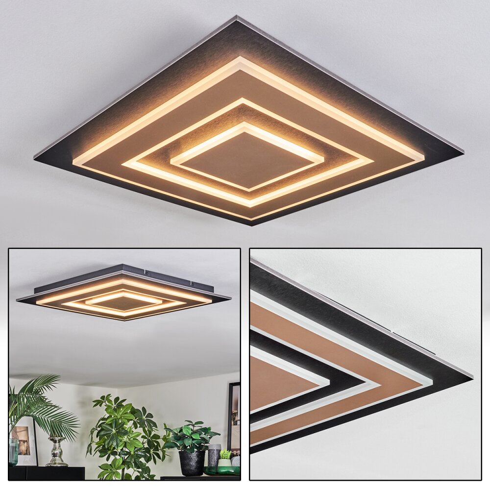 Lidor Plafonnier LED Noir, 1 lumière main product photo