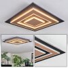 Lidor Plafonnier LED Noir, 1 lumière