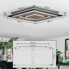 Lidor Plafonnier LED Noir, 1 lumière